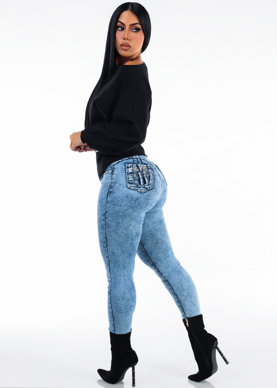 Black Levantacola Skinnies Look, view 2 of 2