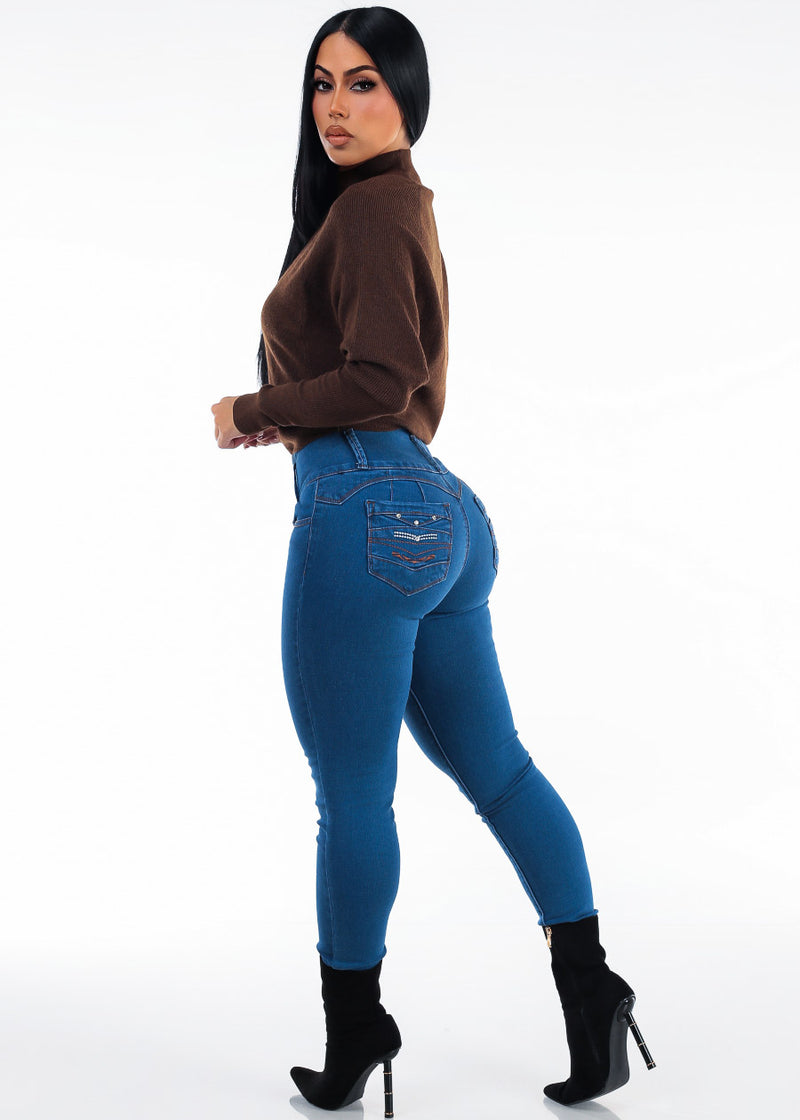 Brown Levantacola Skinnies Look