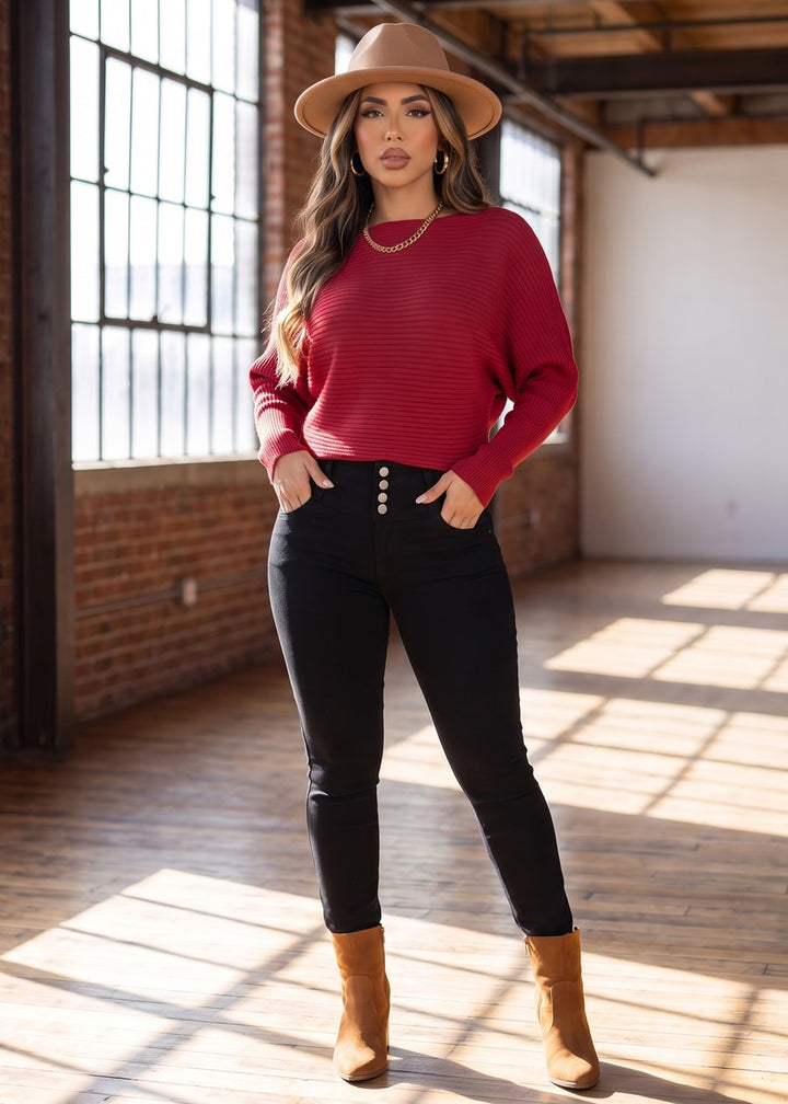 Levantacola High Waist Black Stretch Skinny Jeans