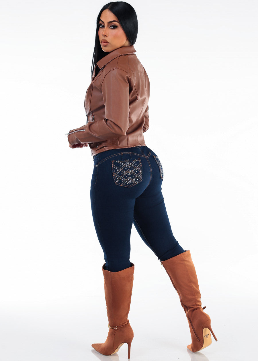Pleather Ivory Levantacola Skinnies Trio, view 2 of 2