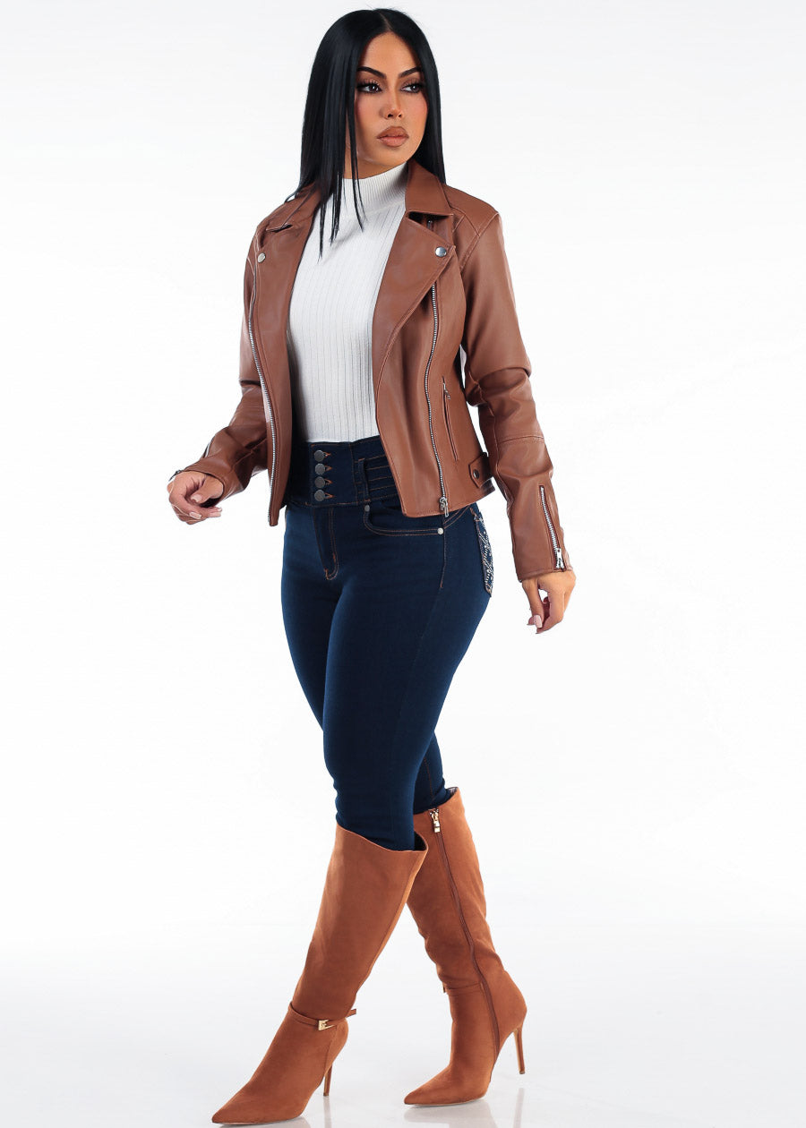 Pleather Ivory Levantacola Skinnies Trio, view 1 of 2
