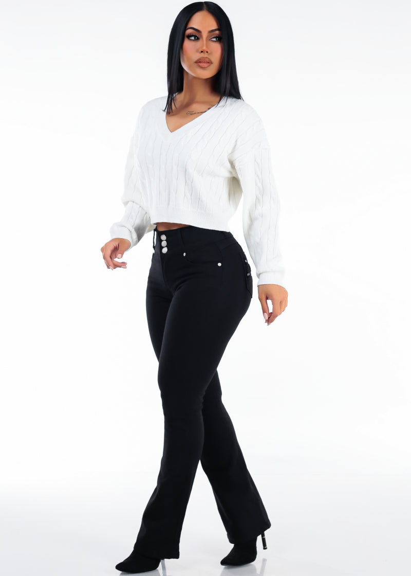 Vneck Levantacola Bootcut Denim Outfit
