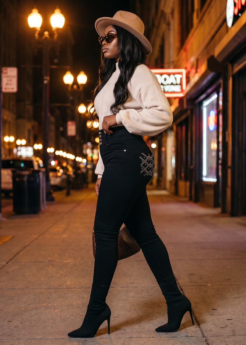 Oatmeal Levantacola Skinnies Look