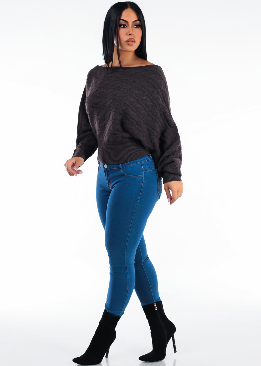Brown Butt Lift Skinnies Set, view 2 of 2