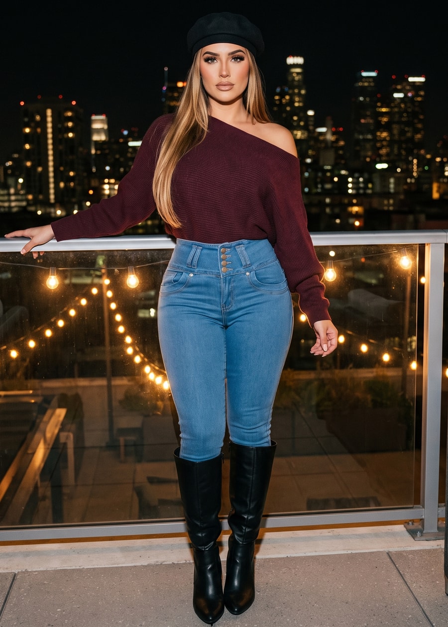 Butt Lift Super High Waist Stretch Skinny Jeans Light Blue, view 5 of 16