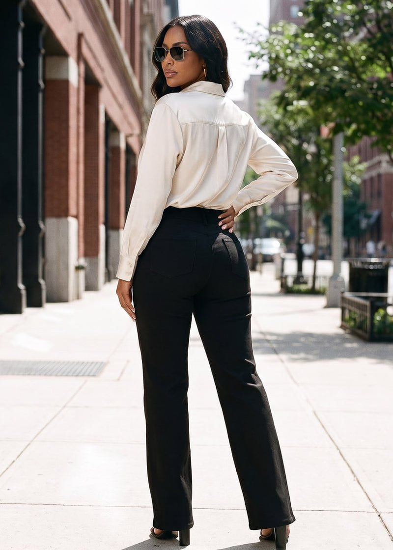 Satin Levantacola Wide Pants Combo