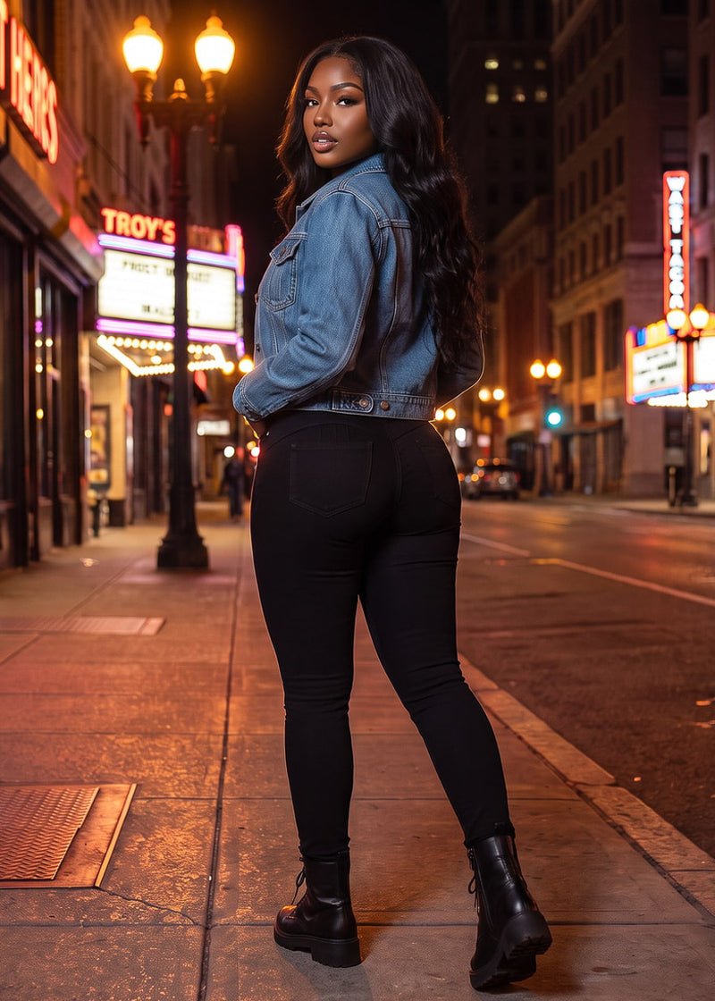 Denim Levantacola Pants Combo