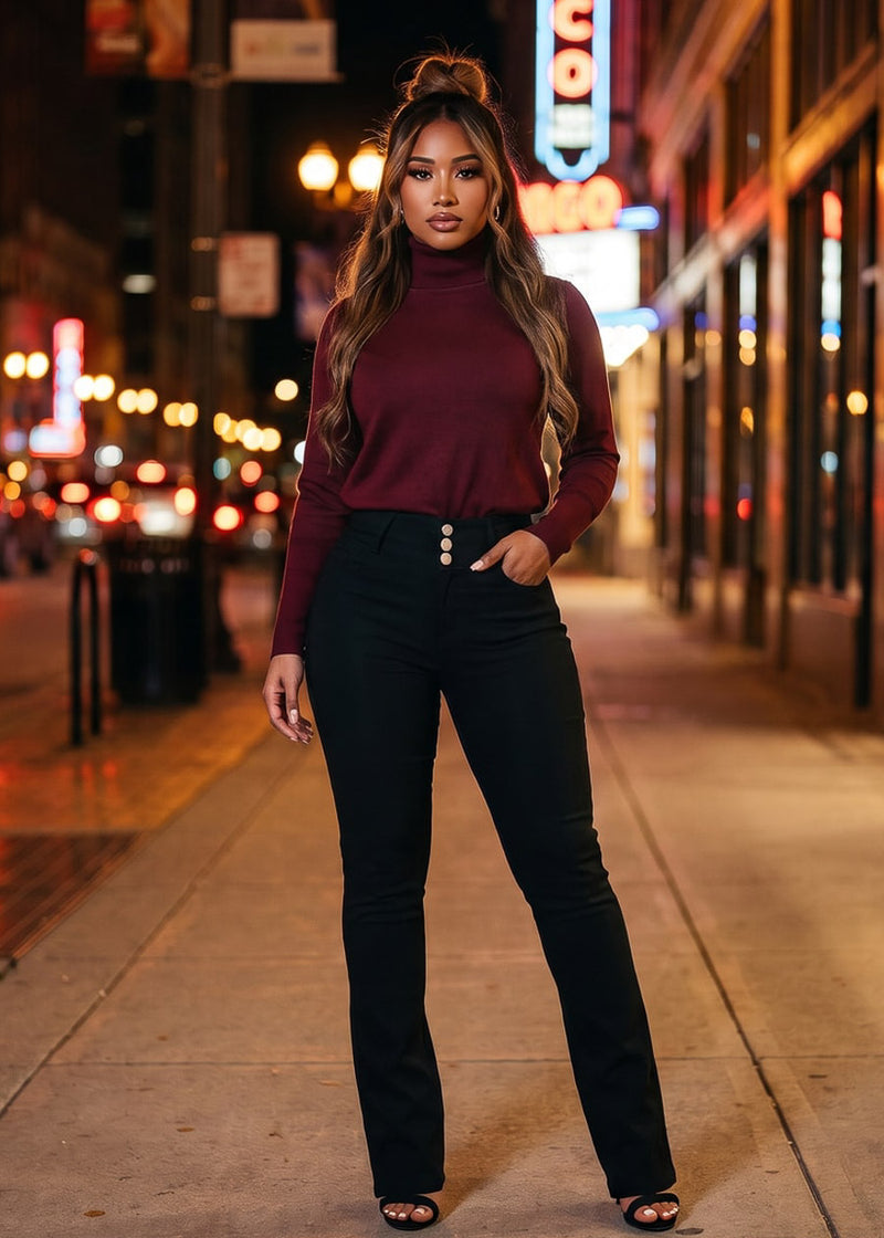 Burgundy Levantacola Pants Outfit