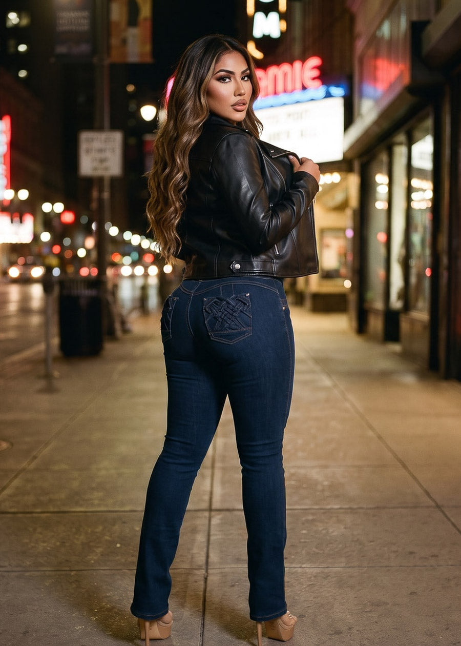 Pleather Levantacola Bootcut Denim Trio