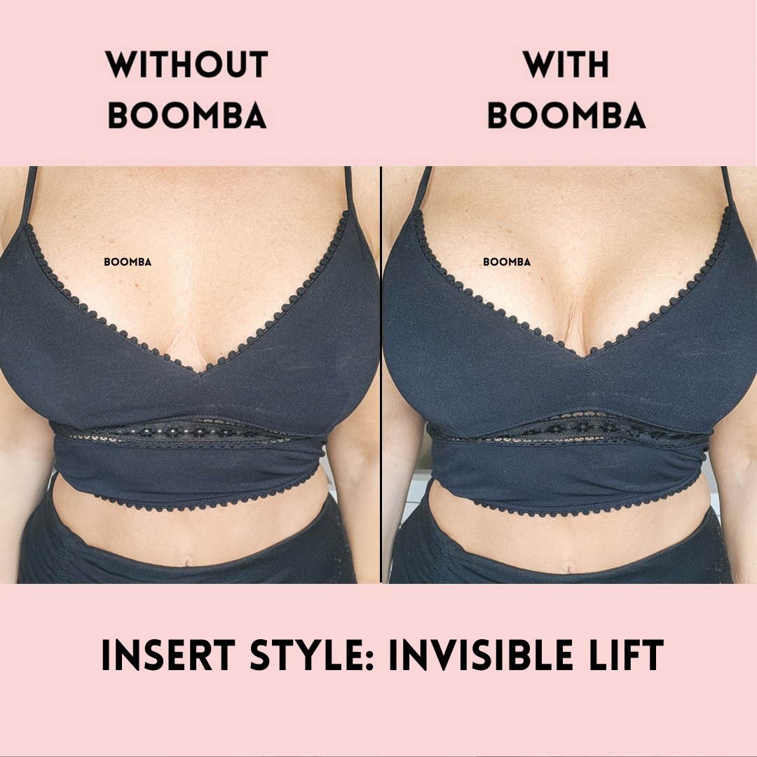Boomba Invisible Lift Inserts- Medium (Fits D-E) Invisible bra Invisible  boob lift