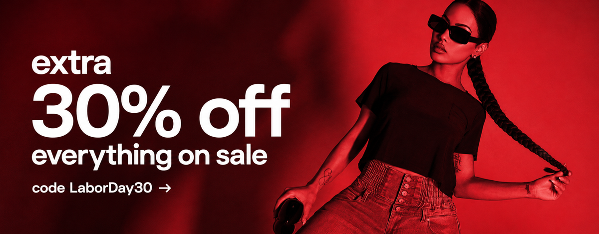 extra 30% off on sale use code LaborDay30