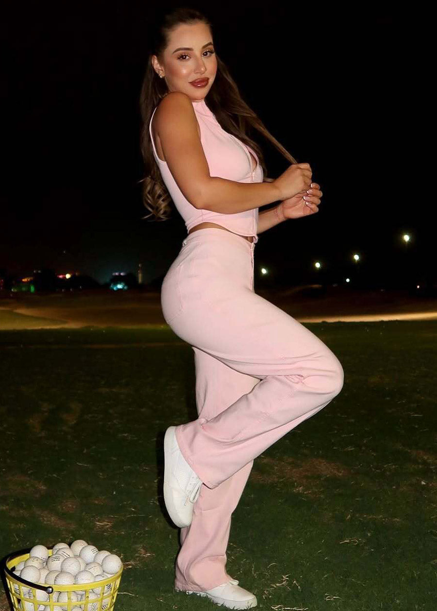 High Waist Hyper Stretch Straight Leg Pants Light Pink