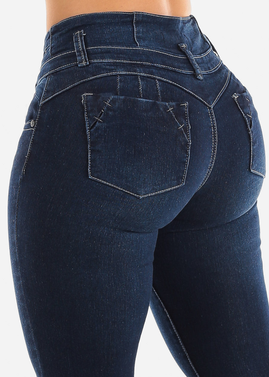 Moda Xpress Butt Lifting Bootcut Jeans - Butt Lift Dark Bootcut Jeans