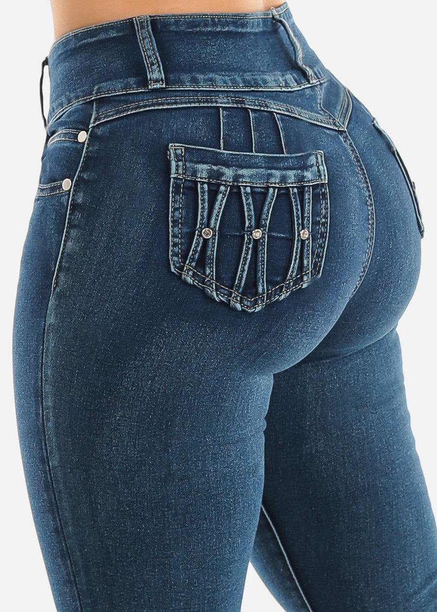 Moda Xpress Butt Lifting Jeans for Women - High Waisted Skinny