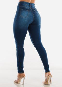 MX JEANS Blue High Rise Denim Jeans