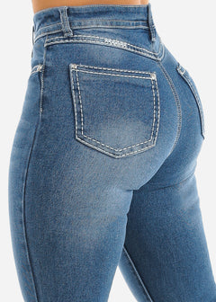 High Waist Levantacola Bootcut Jeans Indigo