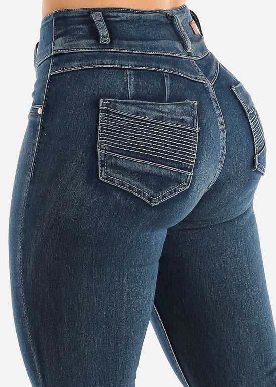 Dark Wash Butt Lift Slim Jean