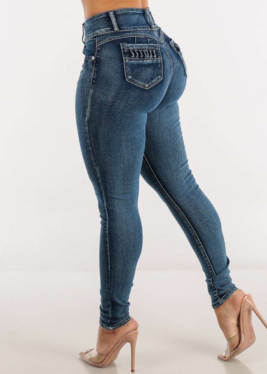 Butt Lifting High Waist Stretchy Skinny Jeans