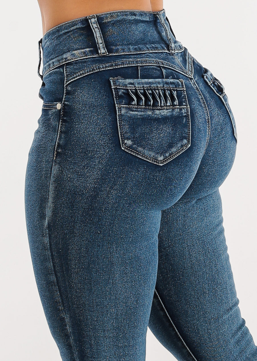 Butt Lifting High Waist Stretchy Skinny Jeans
