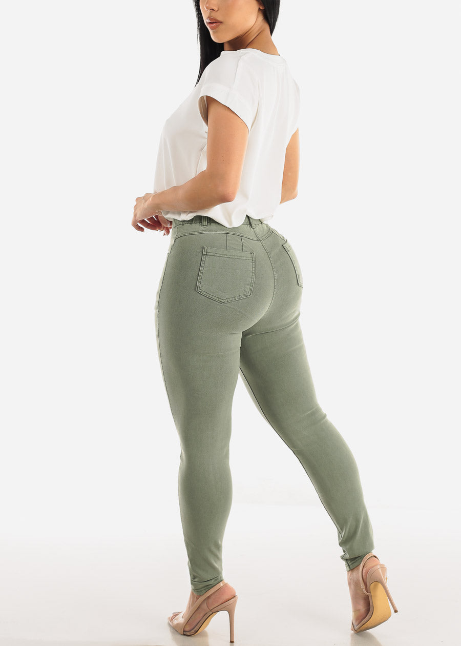 Women's Hyper Stretch Levantacola Pants - Butt Lifting Grey Jeggings – Moda  Xpress