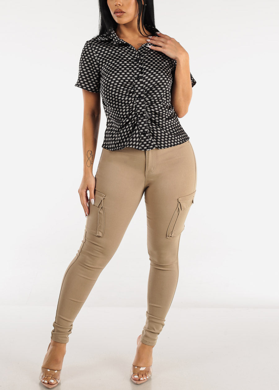 Women's Super Stretchy Cargo Skinny Pants - Khaki Cargo Skinny Pants – Moda  Xpress