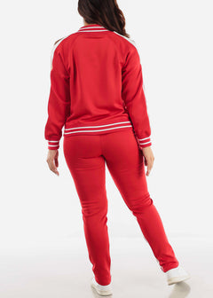 Red and White Tracksuit (2 PCE SET)