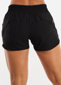 Inner Brief Mid Rise Activewear Shorts Black