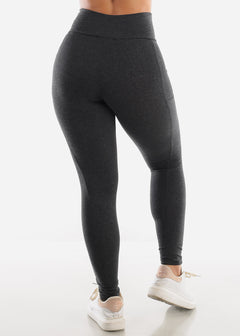 Activewear High Waisted Charcoal Leggings