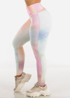 MONO B Activewear High Waisted Multicolor Leggings