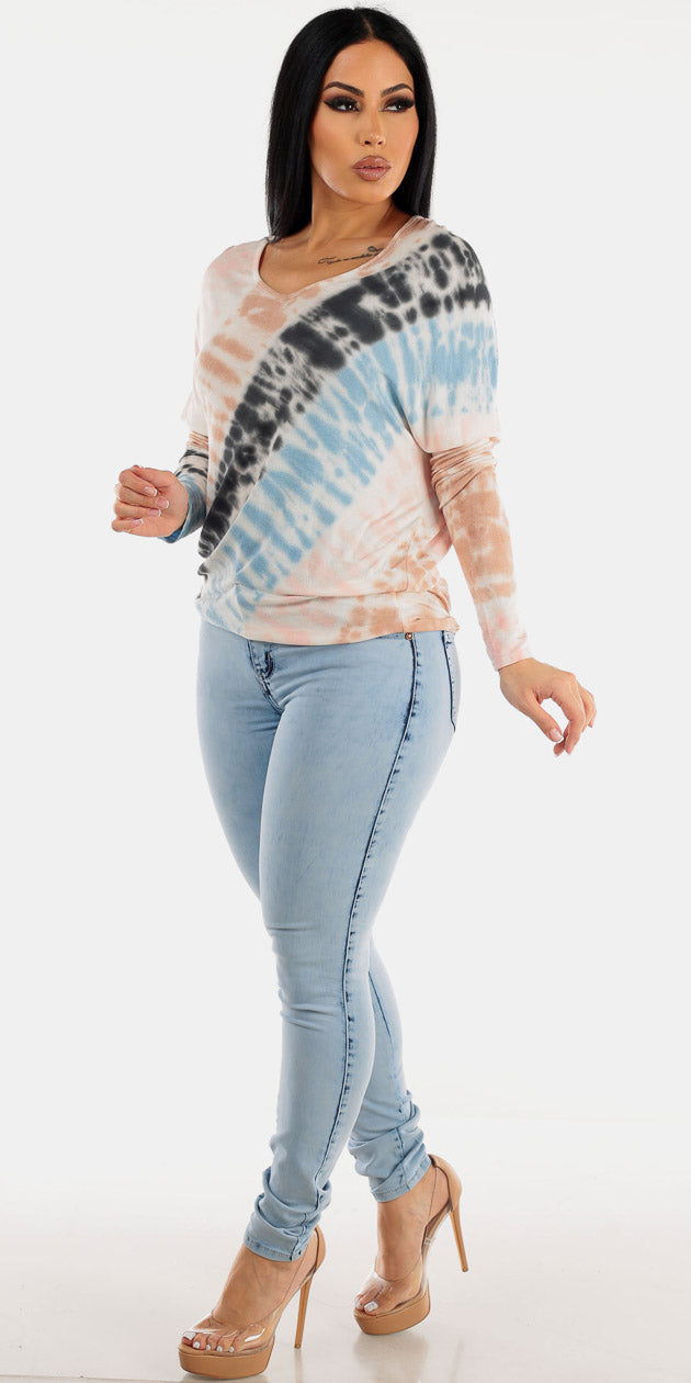 Acid Wash Skinnies Tunic Combo