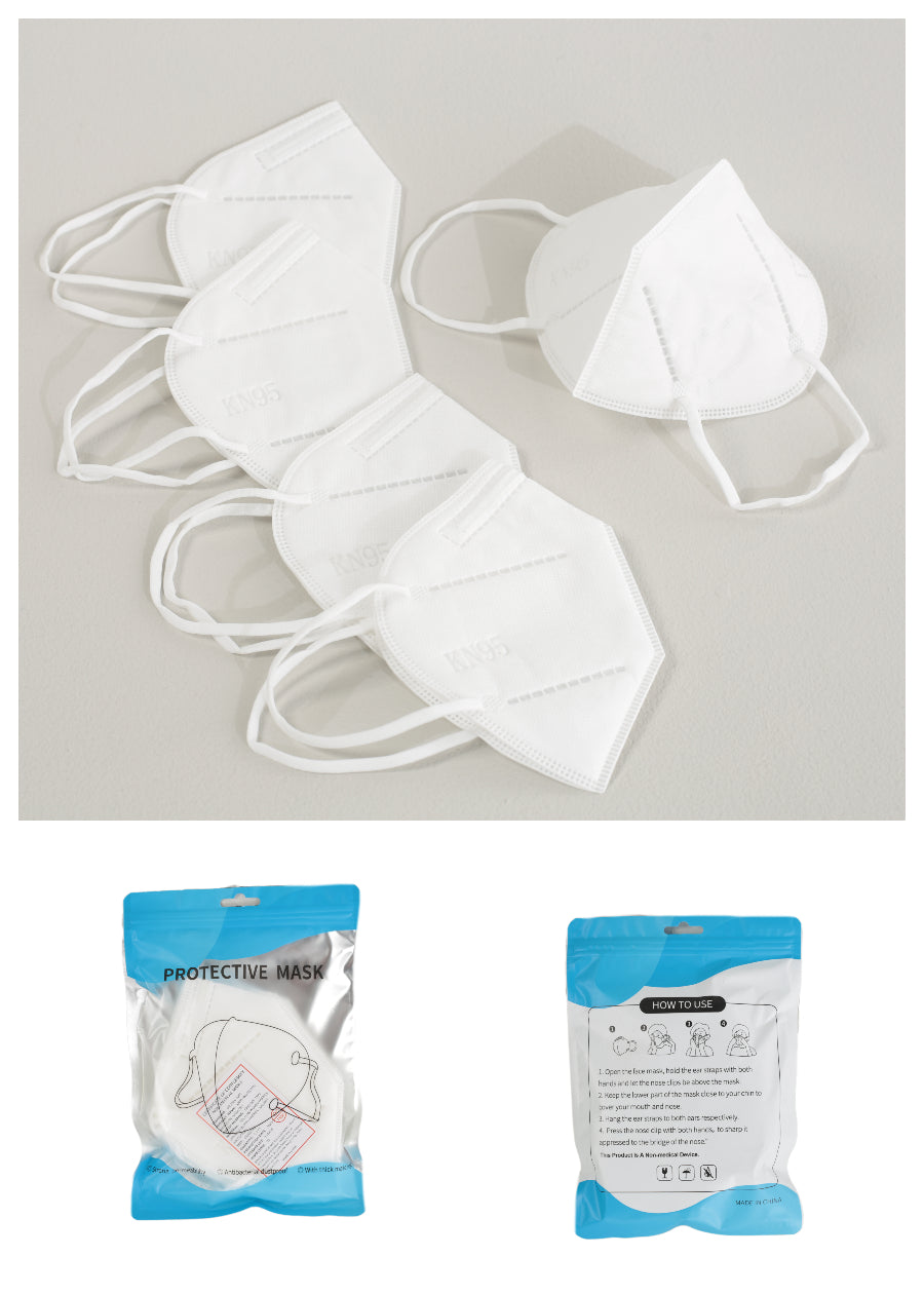 White KN95 Face Mask (5 PCE)