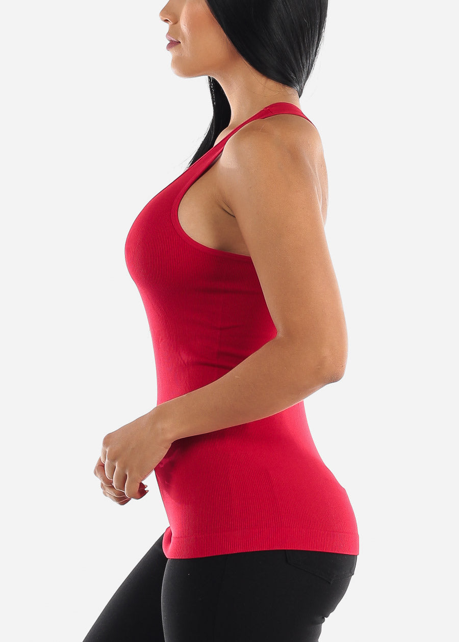 One Size Racerback Seamless Top (Red)