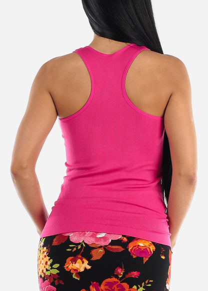 One Size Racerback Seamless Top (Fuchsia)