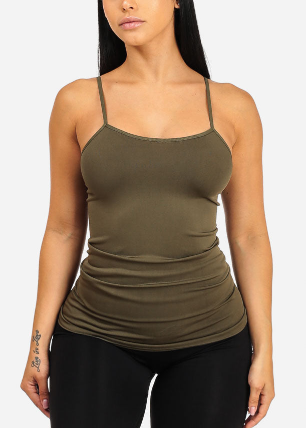 Dark Green Seamless Top