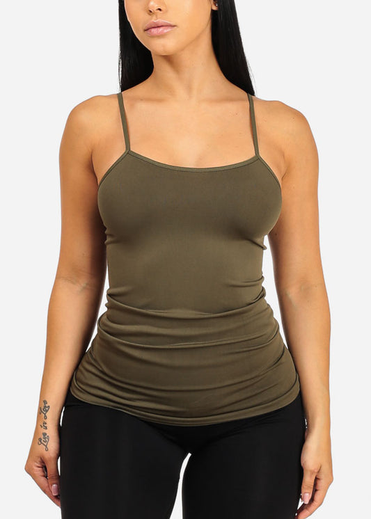 Dark Green Seamless Top