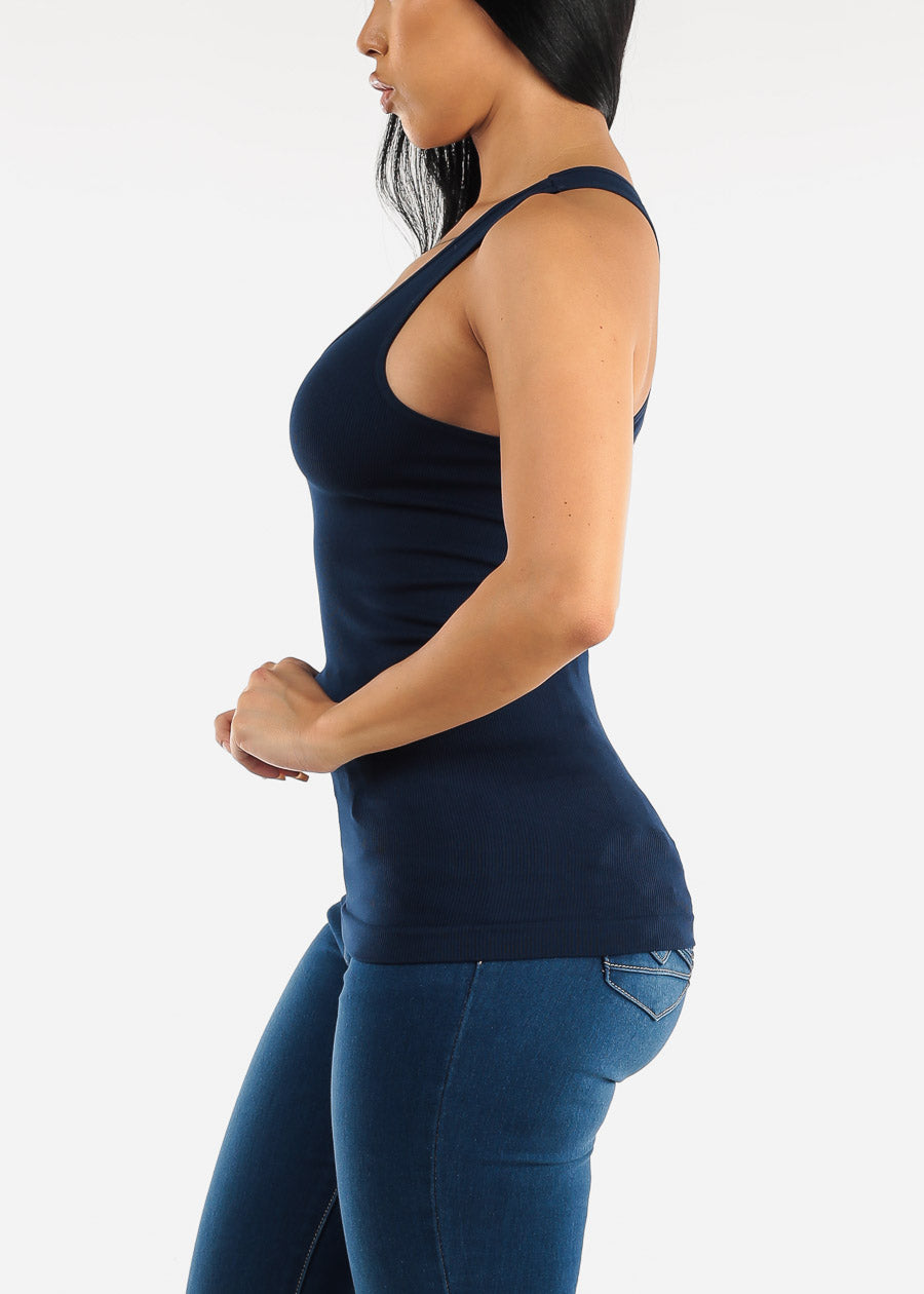 One Size Racerback Seamless Top (Navy)