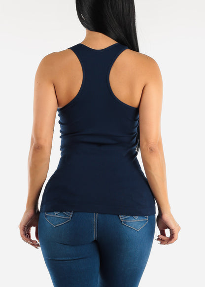 One Size Racerback Seamless Top (Navy)