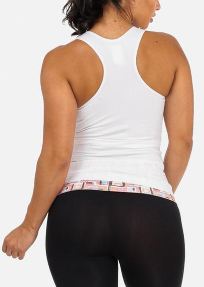 One Size Racerback Seamless Top (White)